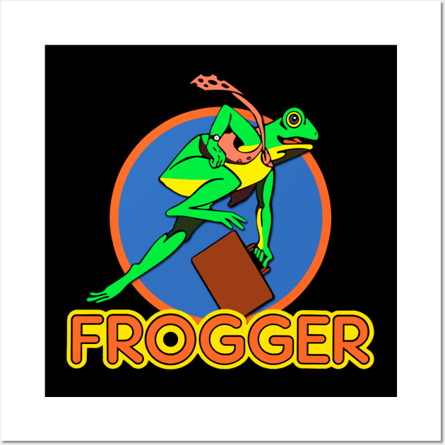 Mod.5 Arcade Frogger Video Game Wall Art by parashop